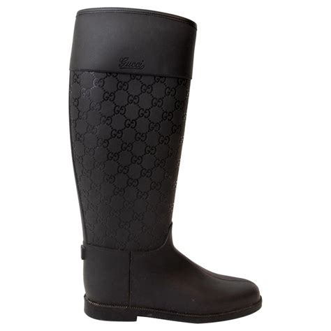 buy gucci rain boots|gucci monogram thigh high boots.